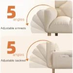 kf-Sf25268c35de2480d86c3ea917bb712c6s-Sofa-Bed-with-adjustable-arm-for-Small-Apartments-Living-Room-Office-Couch-2-Seat-Sofa-with