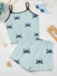 kf-S9e0dae5fba5240658fbd33506942e6fbf-Home-Dress-Women-s-Suit-T-shirt-Pajama-Skirt-Lettuce-Trim-Top-Stitch-Short-Sets-Disney