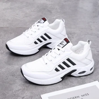 Hot Sale White Sneakers Man Fashion Air Cushion Running Shoes Men Athletic Sneakers Breathable Trainers Men Sports Tennis Shoes
