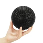 12.7CM Large Pu Foam Bump Fascia Ball Muscle Relaxation Fitness Massage Ball Waterproof And Easy To Clean Health Care Ball-Black