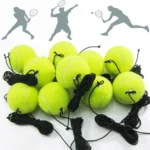 Professional Tennis Training Partner Rebound Practice Ball With 4m Elastic Rope
