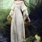 European Vintage Court Style Dress Autumn and Winter Women's Clothing