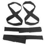 kf-S742ab89a00b7412d80d5d1bb3d6a0e283-Black-Figure-8-Padded-Weight-Lifting-Straps-Set-Powerlifting-Anti-Slip-Straps-Strength-Training-Bodybuilding-Weight