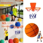 Portable Kids Bouncing Mute Basketball Squeezable Mute Foam Ball Bounce Ball Bouncing Silent New Basketball Basketball Indo P3z6