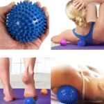 Durable PVC Spiky Massage Ball Trigger Point Sport Fitness Hand Foot Pain Relief Plantar Fasciitis Reliever Hedgehog 7cm Balls