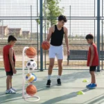 kf-Sa51be653693f497a9eed9118a065d691E-Indoor-Children-Basketball-Storage-Rack-Home-Organizer-for-Balls-Football-Storage-Basket-Kindergarten-Volleyball-Stand-Holder