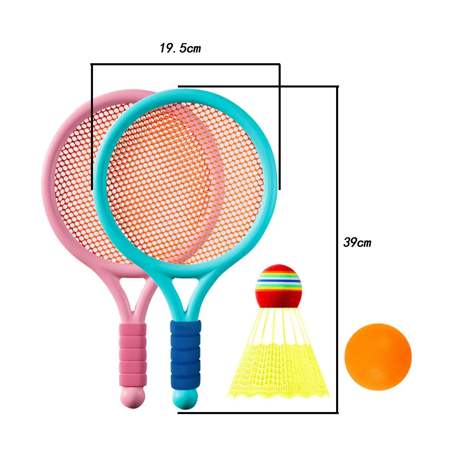 Children Badminton Tennis Set Interactive Toy Tennis Racket for Kids Tennis Racquets for Beach Toys Backyard Playing Indoor Boys