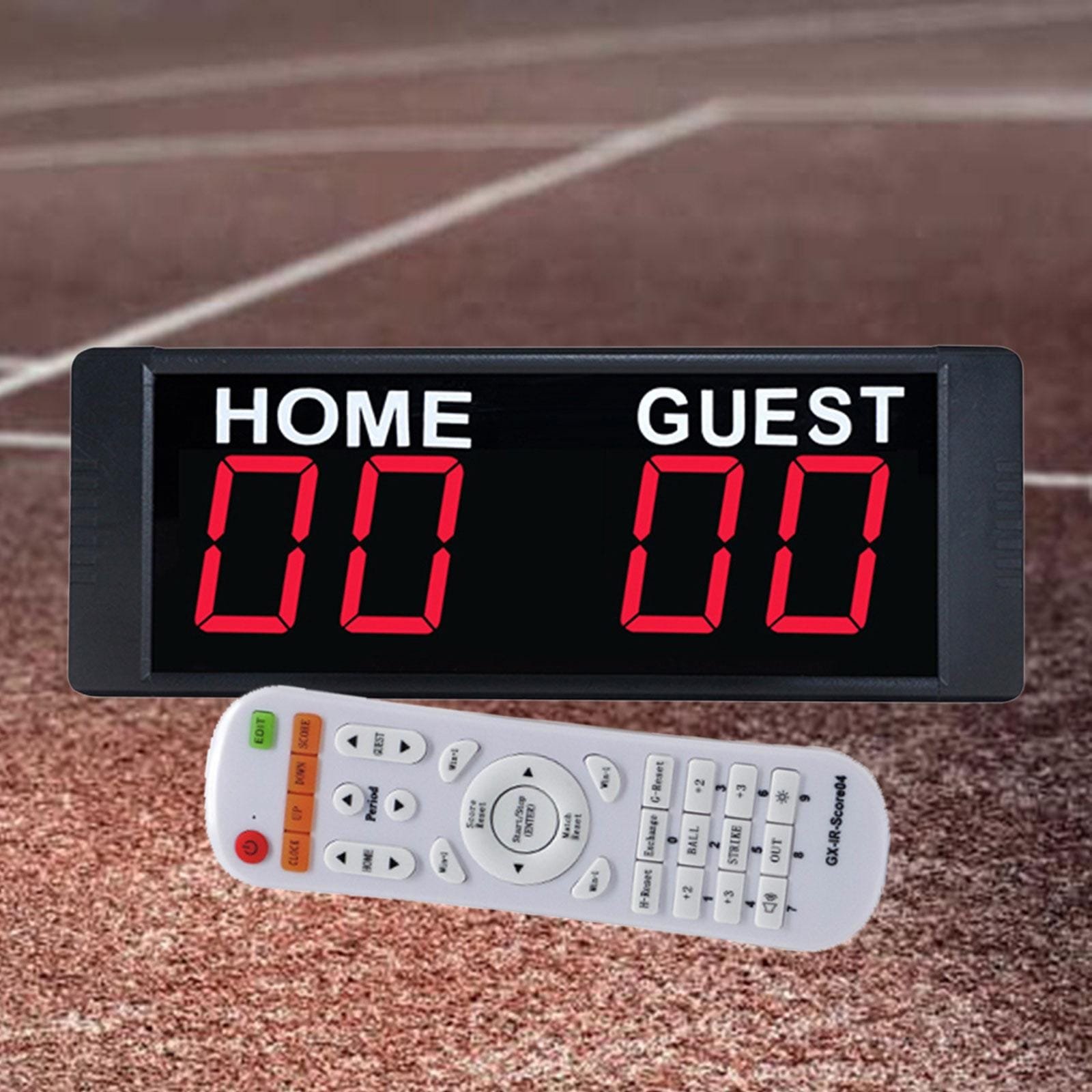 Portable Electronic Digital Board Wall Mount with Remote LED Tabletop Keeper for Indoor Games Tennis Volleyball Basketball Game