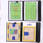 Folding Tactical Basketball Coach Board 2-in-1 Pen Magnetic Basketball Tactical Board Portable Game Training Magnet Clipboard