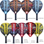 New Pala Padel Professional Soft 12k/16k FaceCarbon Fiber Tennis Racket Outdoor Sports Equipment for Men and Women Board Racket