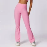 Yoga Bell-bottoms Tight Scrunch Butt Lifting Dance High Waist Tights Women Sport Pants Gym Running Breathable Fitness Leggings