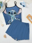 kf-S9e0dae5fba5240658fbd33506942e6fbf-Home-Dress-Women-s-Suit-T-shirt-Pajama-Skirt-Lettuce-Trim-Top-Stitch-Short-Sets-Disney