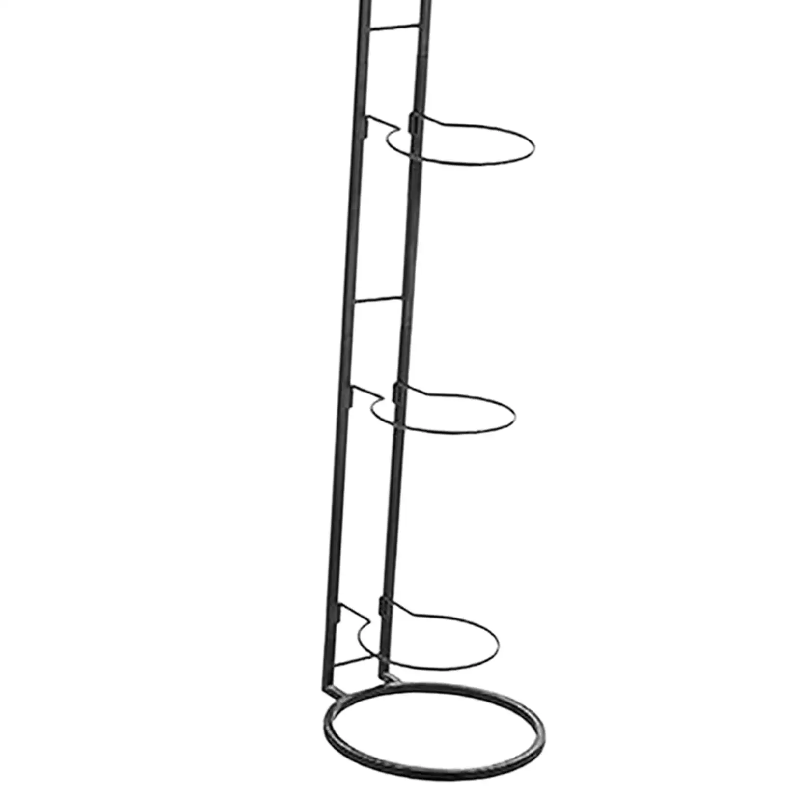 Basketball Storage Shelf Football Holder Rack Freestanding 4 Tier Ball Rack