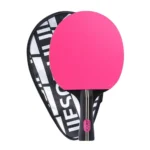 Quality Table Tennis Racket Pong Bat Strong Rotate Control 7 Ply Wood And Rubber Racket Long Handle FL