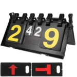 6 Digits Flip Scoreboard Scoreboard Portable Scoreboard Sports Ball Scoreboard For Basketball Pong Triangular Base Sports