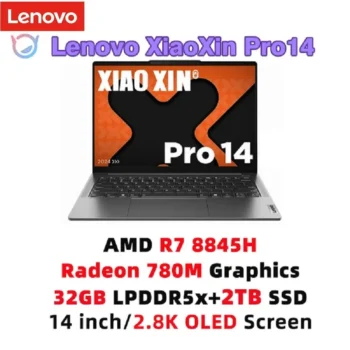 Lenovo XIAOXIN Pro 14 2024 Laptop Computer AMD Ryzen R7 8845H 24GB 32GB 1TB 14" 2.8K 120Hz Display Sreen Computer PC