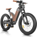 1000W Fat Tire Electric Bike 32MPH 48V 20Ah Adult Electric Bicycles Full Suspension Mountain Electric Bike with Large Display