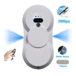 PuRuiKai Atomizing Ultra Thin Robot Vacuum Cleaner Window Cleaning Robot Window Cleaner Electric Glass Remote Control for Home