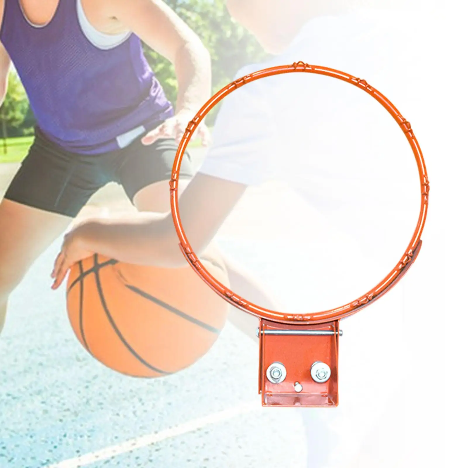 18 inch Basketball Rim Men Women Beginner Portable Supplies Standard Basketball
