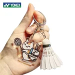 YONEX Cartoon Badminton Bag Keychain Fashionable Cute Tennis Racket Backpack Keychain Acrylic Pendant Couple's Gift