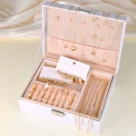 New 44 Pcs Boho Jewelry Sets for Women Fashion Vintage Heart Zircon Pearl Metal Earrings Necklaces Bracelets Ankles Rings Gifts