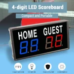 Multifunction Tabletop LED Scoreboard Score Board Indoor Digital for Basketball Volleyball Tennis Boxing Match Game Supplies