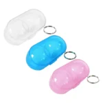 Table Tennis Ball Container Box Hard Plastic Case Ping Pong Ball Storage Box With Keychain High Hardness Table Tennis Storage