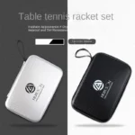 HUIESON Table Tennis Paddle Bag Large Capacity Hard Square Table Tennis Paddle Storage Bag