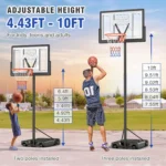 kf-S91343d670b4c4b4b8d8c8b7c10ccac5dM-Basketball-Hoop-Outdoor-10ft-Adjustable-Portable-Basketball-Hoop-Goal-System-for-Kids-Youth-and-Adults-in