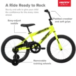 kf-Sd2ff9f9f530f4d3485162c746bb4ceeaE-Huffy-18-In-Rock-It-Boy-Kids-Bike-Powder-Yellow-Bicycle