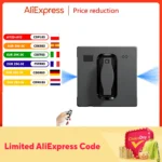 PuRuiKai Robot Window cleaner,Dual Water Spray,Smart Memory,High Vacuum Suction, Laser Sensor, Home Wall Glass Cleaning Robot