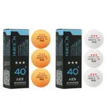 3 Counts 3-Star 40+ Premium for ping Balls Advanced Practice Table Tennis Ball ABS Materal Traning Ball for Practic