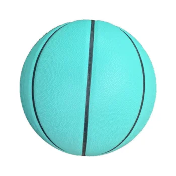 Blue Basketball Customized Anti Slip Basketball PU Soft Leather High Elasticity Indoor and Outdoor Balls Gift