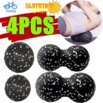 New 4/1PC Fitness Massage Ball Set Yoga Roller Double Lacrosse Mobility Ball for Myofascial Physical Therapy Deep Tissue Massage