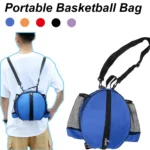 Portable Basketball Bag Adjustable Single Double Shoulder Soccer Ball Football Volleyball Softball Sports Ball Bag Handbag