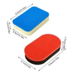 Table Tennis Racquet Rubber Cleaning Agent Sponge Wiping Slagging Wiping Cotton Sponge Red Soft Black High No And Density R M9z4