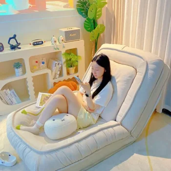 Lazy Folding Sofa Futon Tatami Mattress Human Dog Nest Lie Sleep Suitable for Balcony Bedroom Single Dual Use Sofa Bed Chair Mat