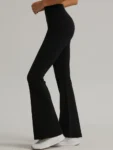 Flared Leggings Crossover Women's Yoga Pants Control Tummy High Waist Wide Comfortable Sport Workout