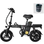 14" Folding Electric Bicycle, 720Wh Battery, 20MPH Foldable EBike, Multi-Shock Absorption, Dual Suspension