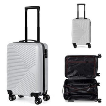 20" Carry On Luggage Airline Approved Travel HardShell Suitcase w/Spinner Wheels