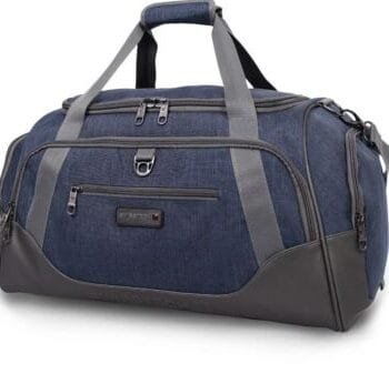 Swiss Tech Excursion 24×14 Duffel Travel Bag Waterproof Bottom Detachable Blue