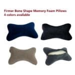 Firmer Dog Bone Shape Memory Foam Car Neck Pillow Head Rest Travel Trip Home