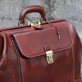 Leather Doctor Bag, Men's Large Medical Bag,Leather Medical Bag for Men, Large Doctors Bag, Personalized Top Handle Bag, Gift for Him