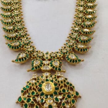 Mangomala Necklace Diamond Necklace Beaded Necklace Tanzanite Necklace Diamond Jewelry Moissanite Necklace Bridal Jewelry-SHABURIS