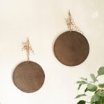 Round Ceramic Wall Hanging Set 8 inches | Ceramic Wall Sculptures | Geometric Ceramic Art | Ceramic Wall Decor | Clay Wall Art
