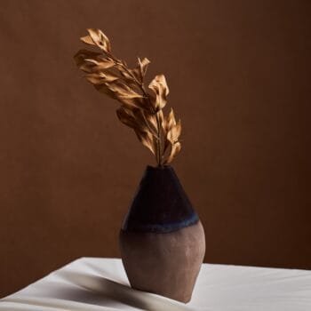 Light Brown Handcrafted Ceramic Vase With Unique Parts that Add Character to Your Home | Modern Vase | Nordic Vase