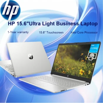 HP 2024 Business Laptop, 15.6" Touchscreen Laptop, Intel Core i3-1215U, 16GB RAM, 512GB SSD, Intel UHD Graphics, Silver