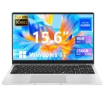 Laptops 15.6 Inch 8GB RAM 256 GB SSD 1920*1080P Screen Learning Portable Notebook Computer with Office 365 Camera for Student