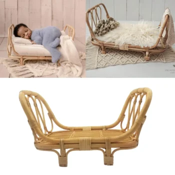 Newborn Photography Props Bed Mattress Set Cushion Baby Basket Chair for Shooting Baby Photography Studio Accessories