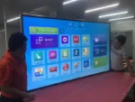Large big screen 80 90 100'' Inch LCD 4K monitor and wifi TV Smart Android internet IPTV DVB-T2 led television TV
